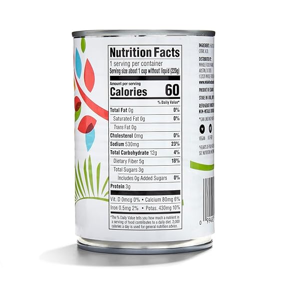 365 by Whole Foods Market, Hearts Of Palm Salad Cut, 14.1 Ounce
