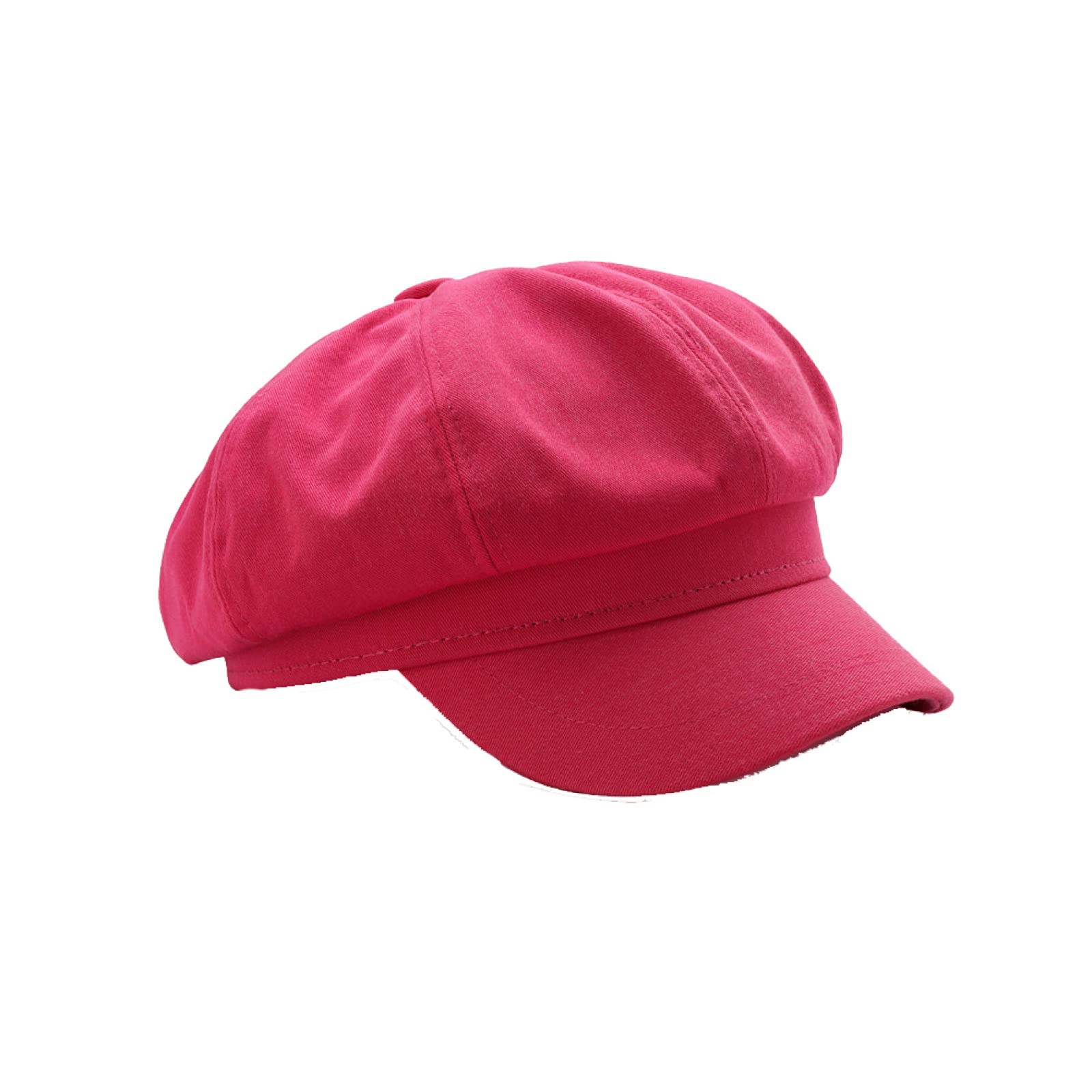MAOZIm Sombrero octogonal de las mujeres primavera y verano sección delgada boina simple pico sombrero de periódico sombrero al aire libre