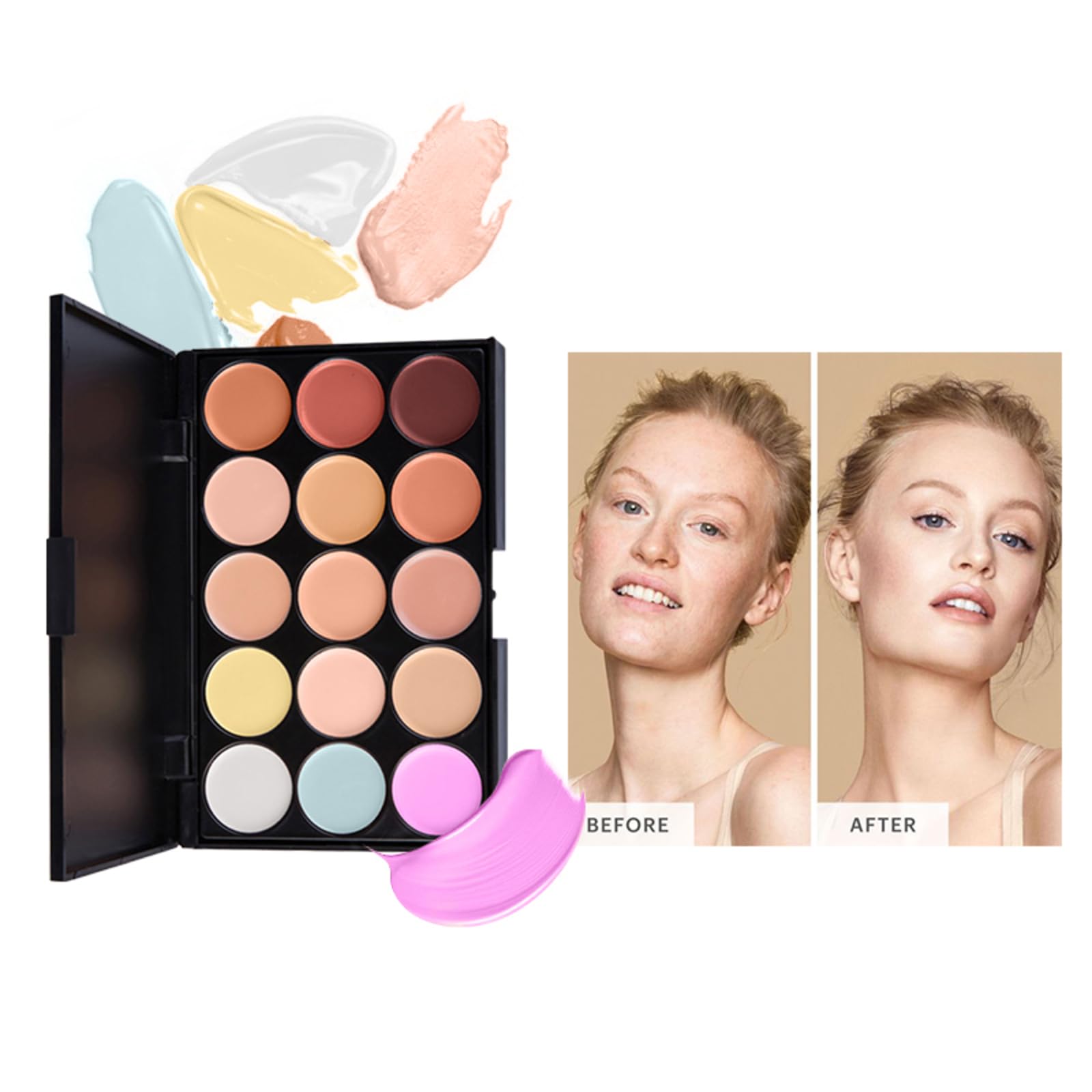 Kit per Trucco Completo, 35 Pezzi Cosmetico Valigetta per Principianti con Ombretti Correttore Rossetto Lucidalabbra Fard ecc - Sorpresa Regalo Trousse di Trucchi, per l'uso quotidiano e viaggio#4