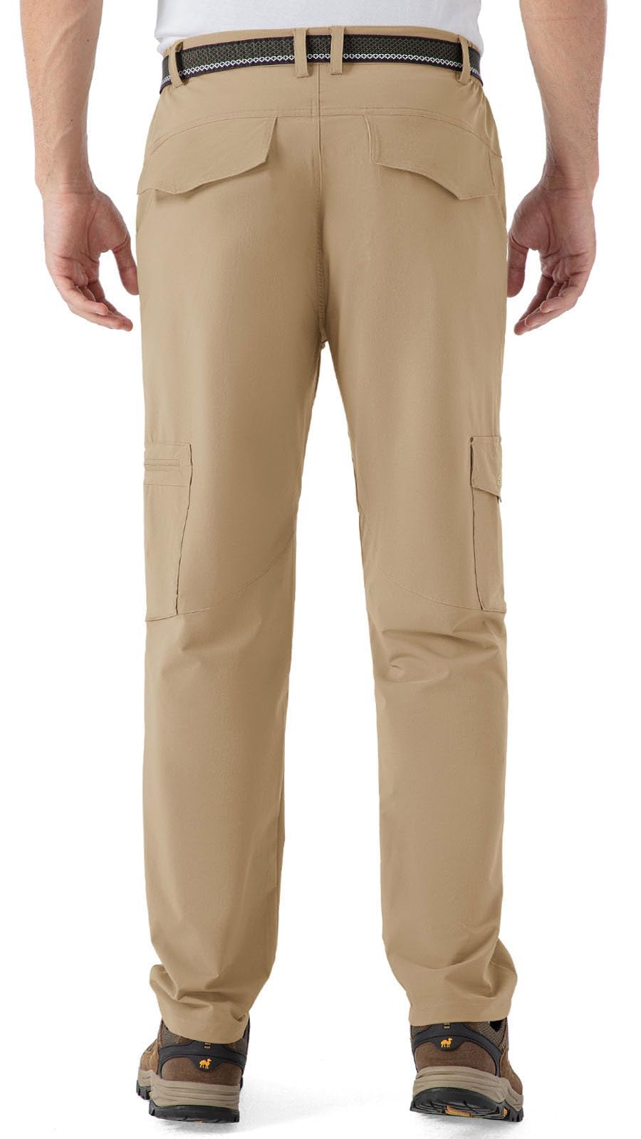Rdruko Pantaloni da trekking leggeri da uomo, resistenti all'acqua, ad asciugatura rapida, per passeggiate, viaggi, lavoro, pesca, con 6 tasche