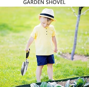 Garden Shovel Trowel, Hand Shovel Soft Rubberized Non-Slip Handle