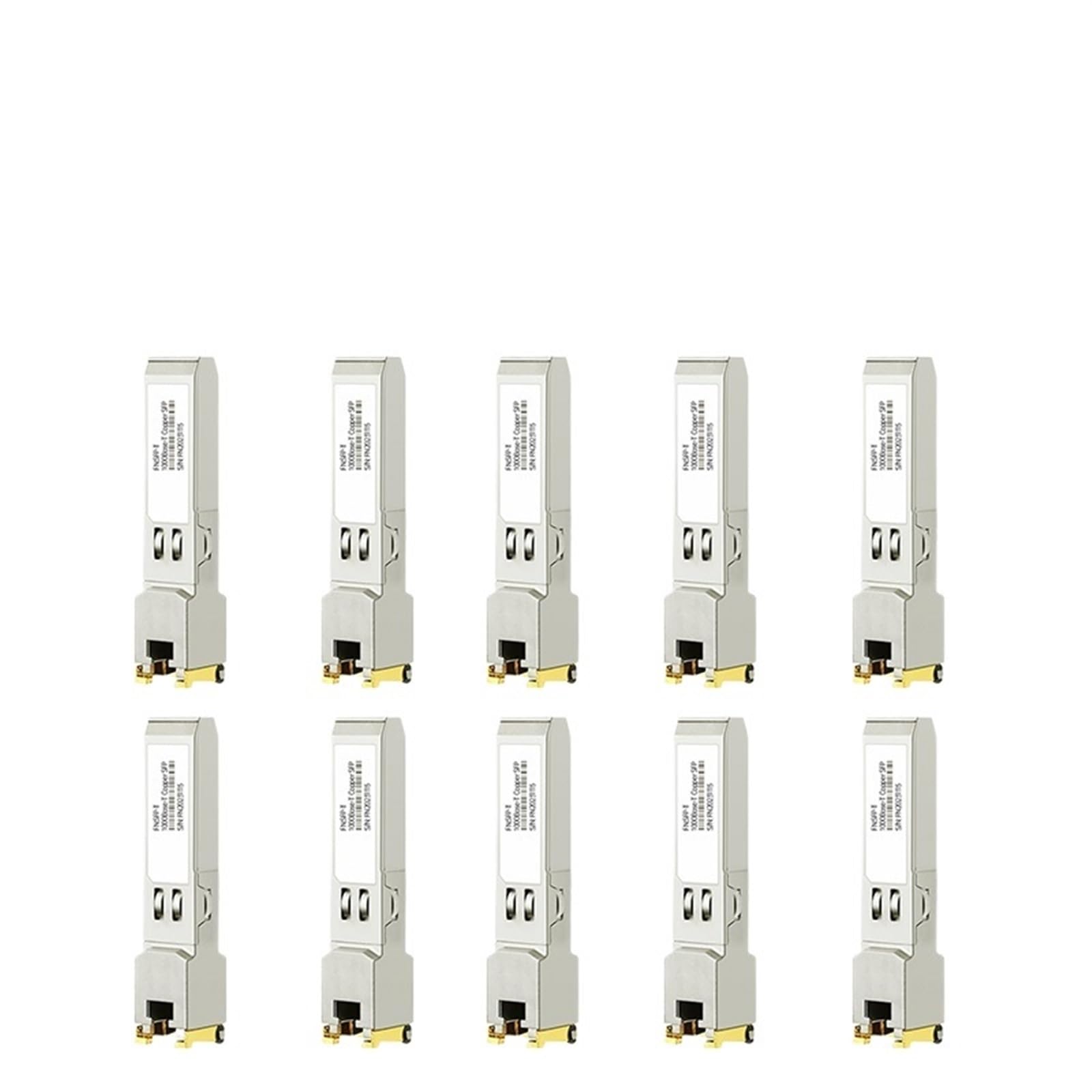 Ricetrasmettitore SFP in Rame RJ45 10/100/1000M 100M in Fibra Ottica 1.25G for Switch Ottico Cisco/H3C/Ethernet(10pcs)