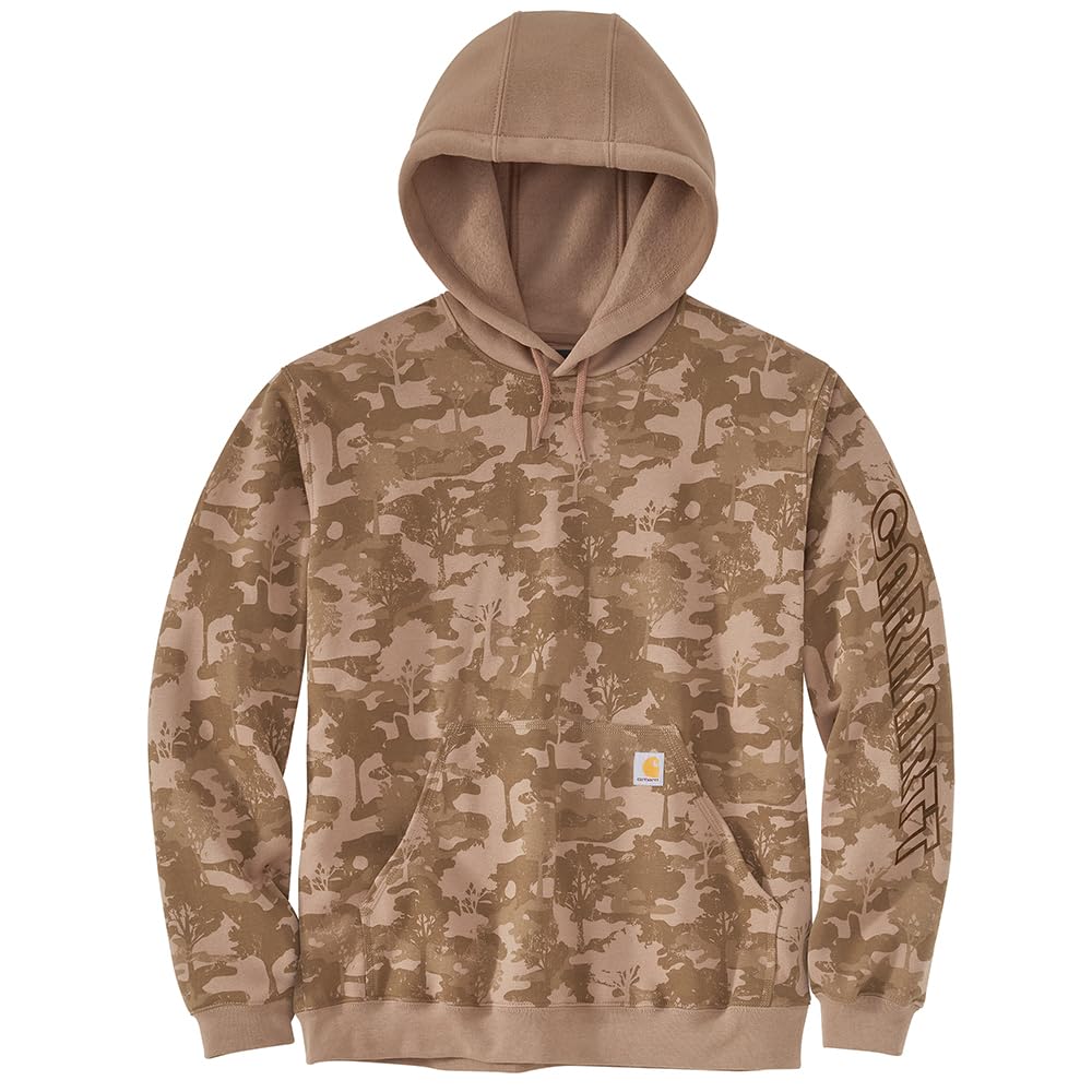 Carhartt Men's Loose Fit Midweight Camo Logo Graphic Sweatshirt