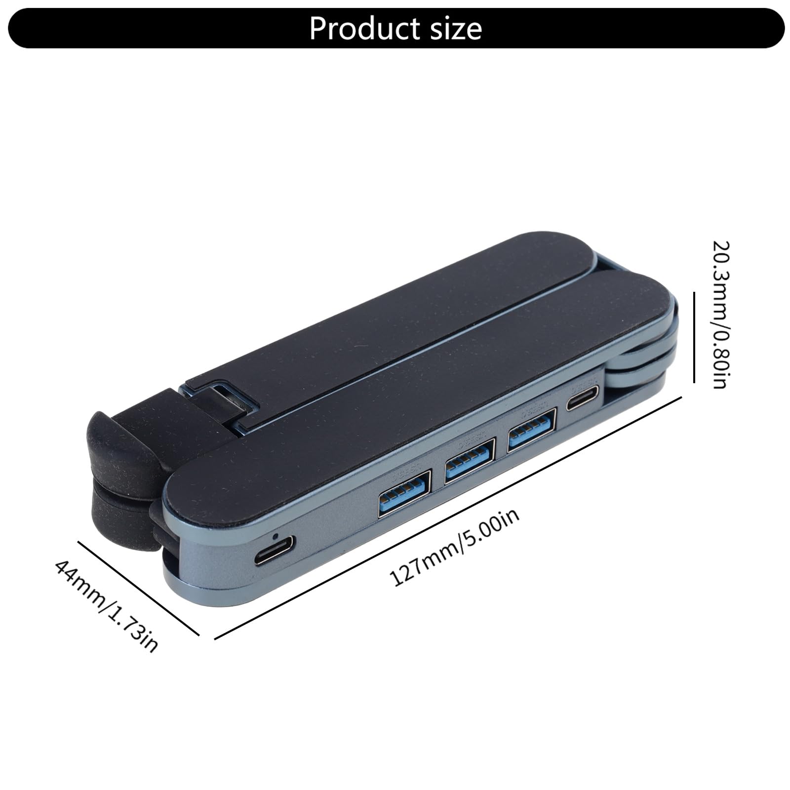 Soporte delgado para ordenador portátil con puertos USB 3.0 y