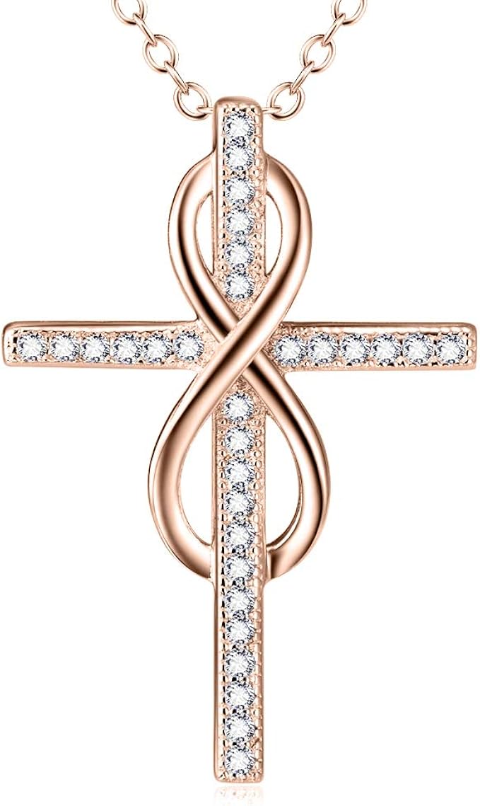 VENACOLY Infinity Cross Necklaces 925 Sterling Silver Cross Infinity Jewelry for Women Amazon