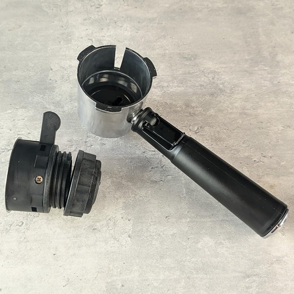 Portafiltro per caffè espresso da 51 mm per installazioni domestiche, compatibile con filtro staccabile da 37 mm e 28 mm e manico bilanciato