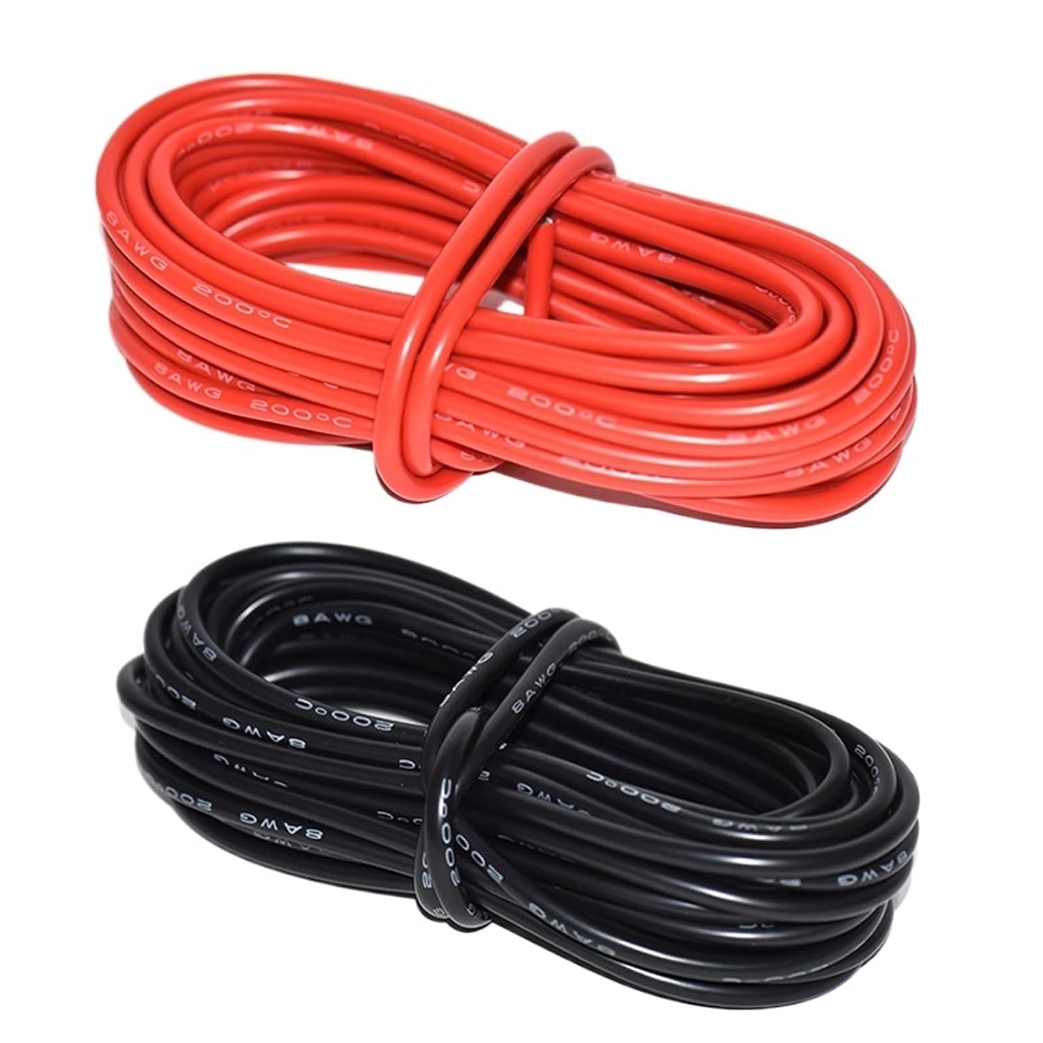 1pcs Super Soft Silicone Cable 5 Meter 10 12 14 16 Awg High Temperature Flexible Copper Battery Inverter Wires Flame Retardant(5M_14 AWG-2.1MM)