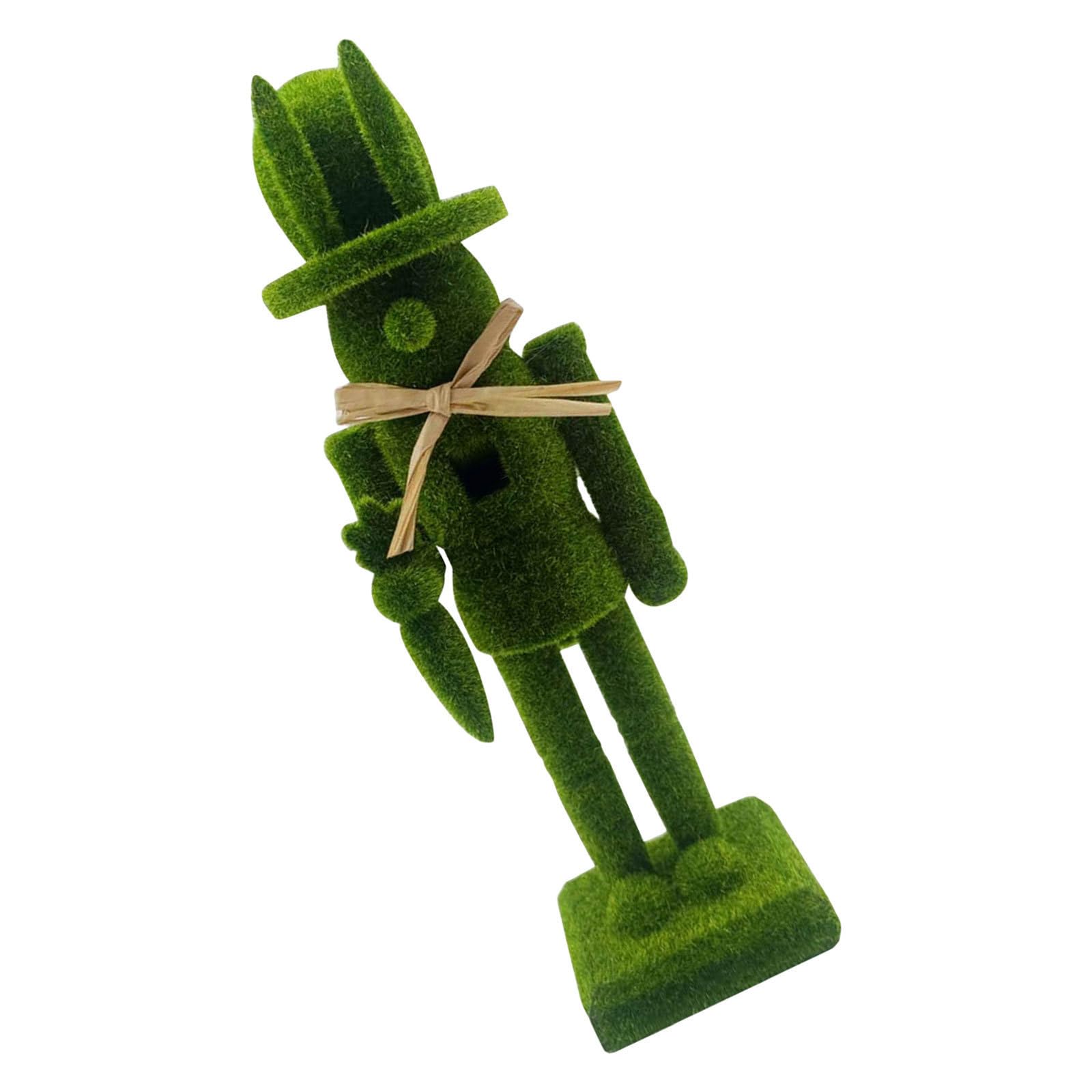 Casse-Noisette Lapin de Pâques Statuette en Bois Artisanale 26cm