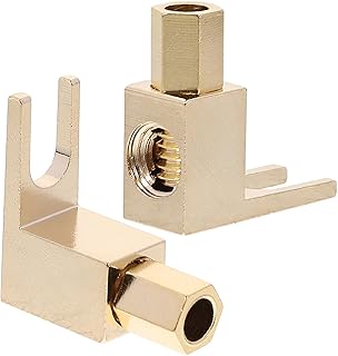 ERINGOGO 2Pcs Terminal Banana Ângulo Reto Plugues De Banana Alto-Falante Incenso Varas Ângulo Reto Adaptador De Banana Adaptador De Cobre Áudio Ângulo Reto Conectores De Pá De