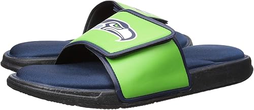 Miniatura 7 de FOCO Sandalias deportivas de espuma para ducha con logotipo de equipo de la NFL para hombre