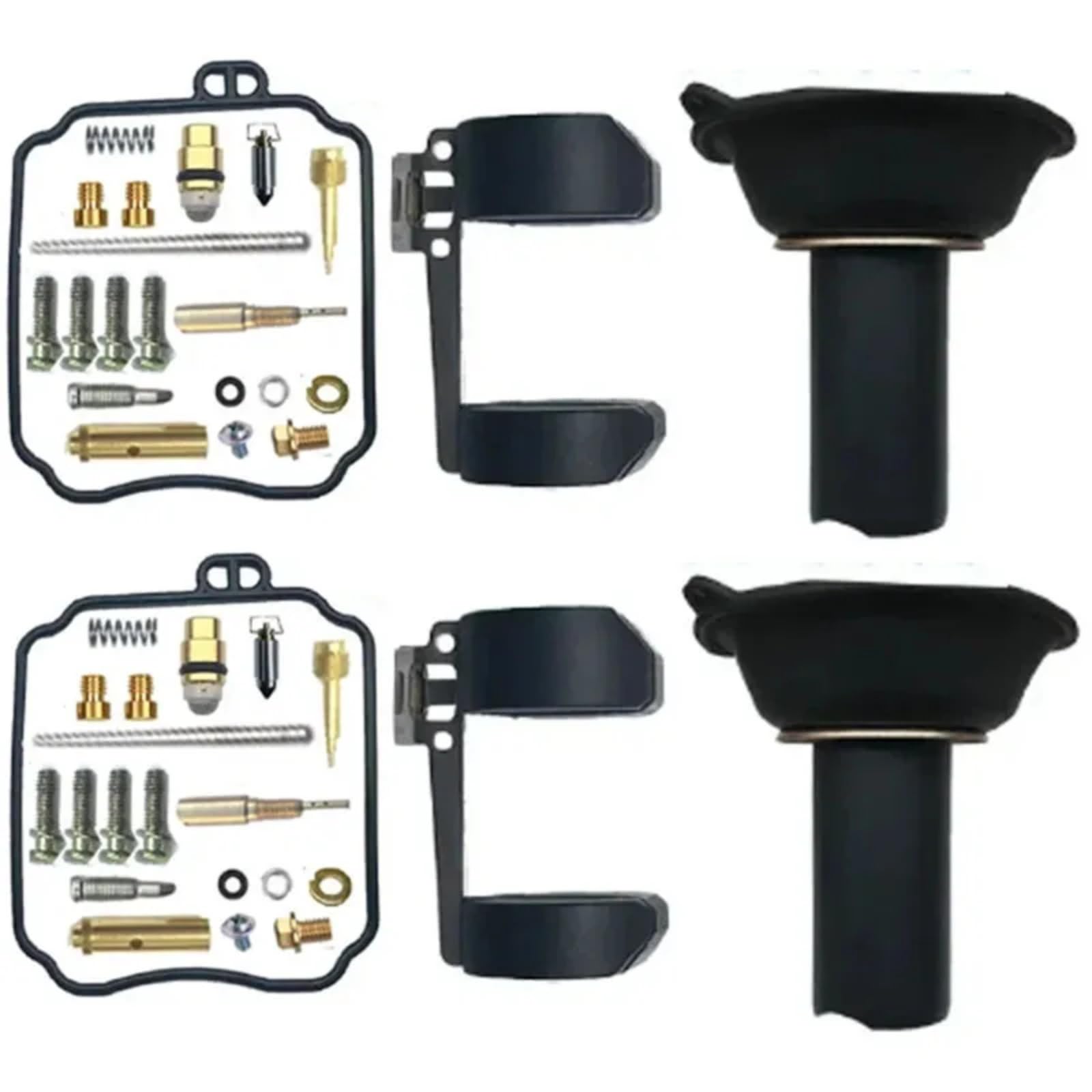 Kit Carburador Repuesto Kit De Reparación De Carburador De Motocicleta Compatible Con Hyosung Para GT125 GT125R GV125 Piezas Reconstrucción Conjunto Diafragma De Flotador De Carburador(E Style)