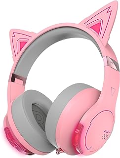 Edifier G5BT CAT Wireless Bluetooth Wired Cat Ear Gaming Headset with Mic (Pink)