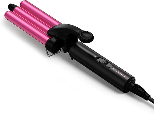 Vista 7 de FARERY Mini rizador ondulador, 1/2 pulgada, para mujer, ondas de playa, queratina y aceite de argán infundido, doble voltaje, bolsa de bolsa