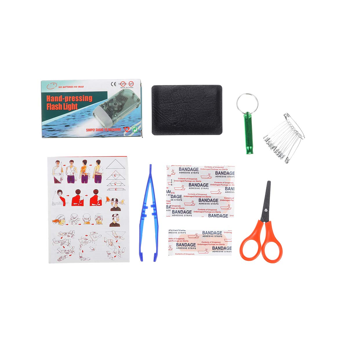 YONGYAO 215 stücke Erste Hilfe Satz Notfalltasche Home Auto Outdoor American Red Cross Guide Set