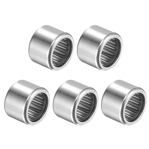 Miniatura 43 de uxcell Rodamientos de agujas SCE1010 5/8-inch Bore 13/16-inch OD 5/8-inch ancho Chrome Steel Open End 5pcs