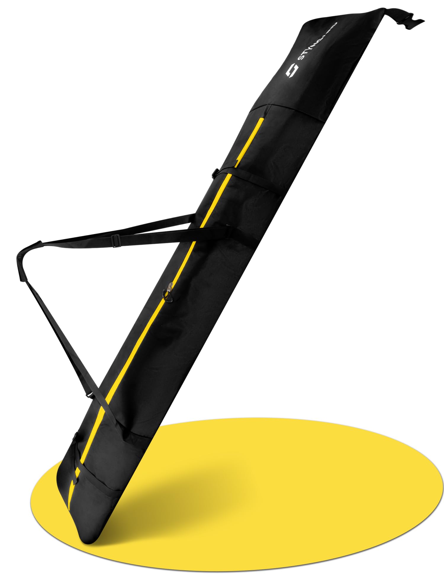 STYNGARD Sacca porta sci con chiusura a rotolo [140 cm - 200 cm] - Borsa sci in materiale resistente con cerniere di alta qualità - Modello Helsinki