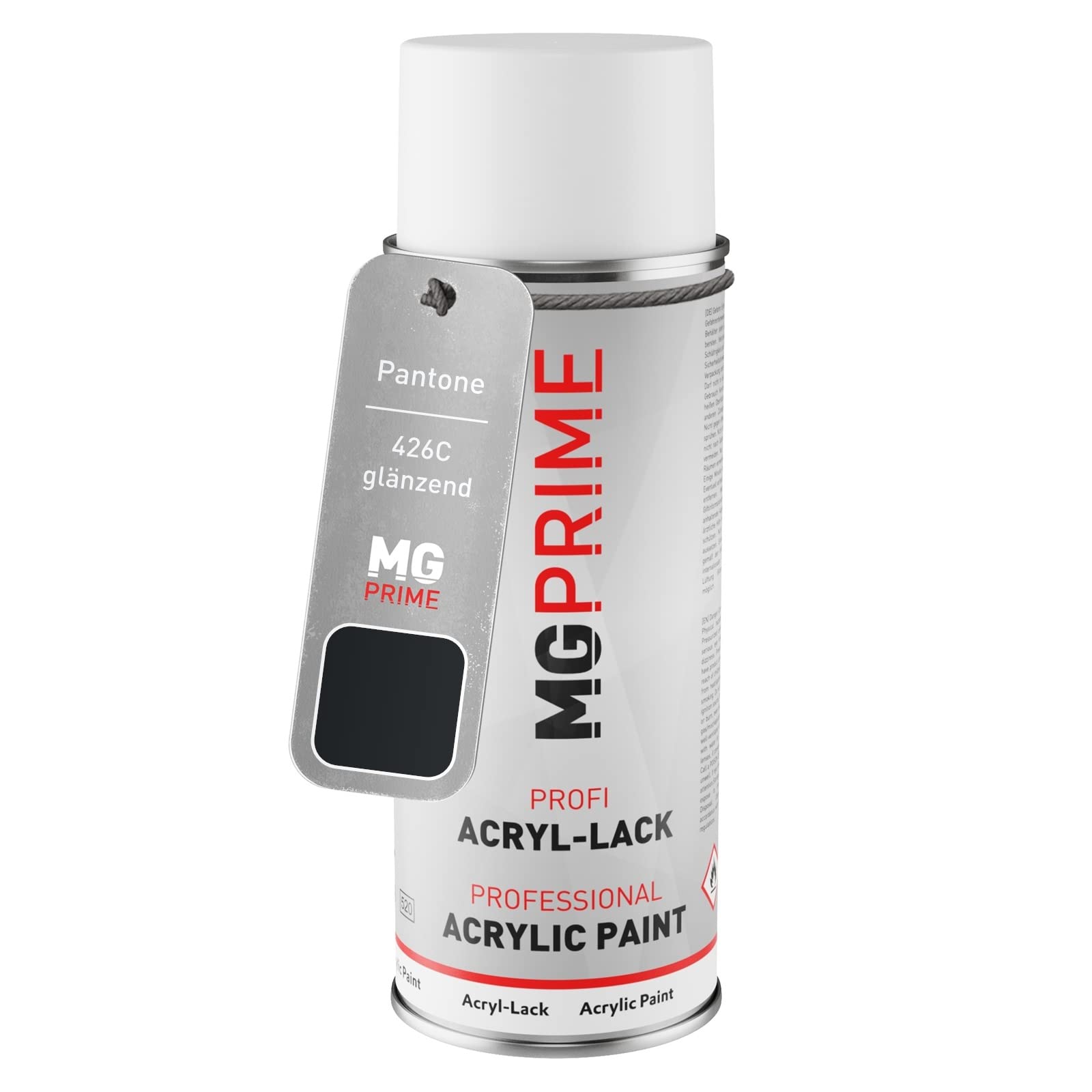 MG PRIME Pantone 426C Grey Spray can 400 ml glossy quick-drying