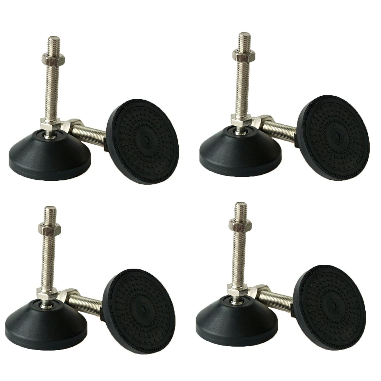 vfdaSWQQ levelling foot, Leveling Feet, Horizontally Adjustable Furniture, Heavy-Duty for and Machinery-8 Cm Base(D80*M16*80MM)