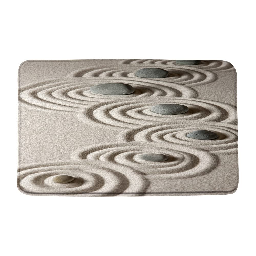 Amazon.com: Japanese Zen Garden Meditation Stone Bath Mat