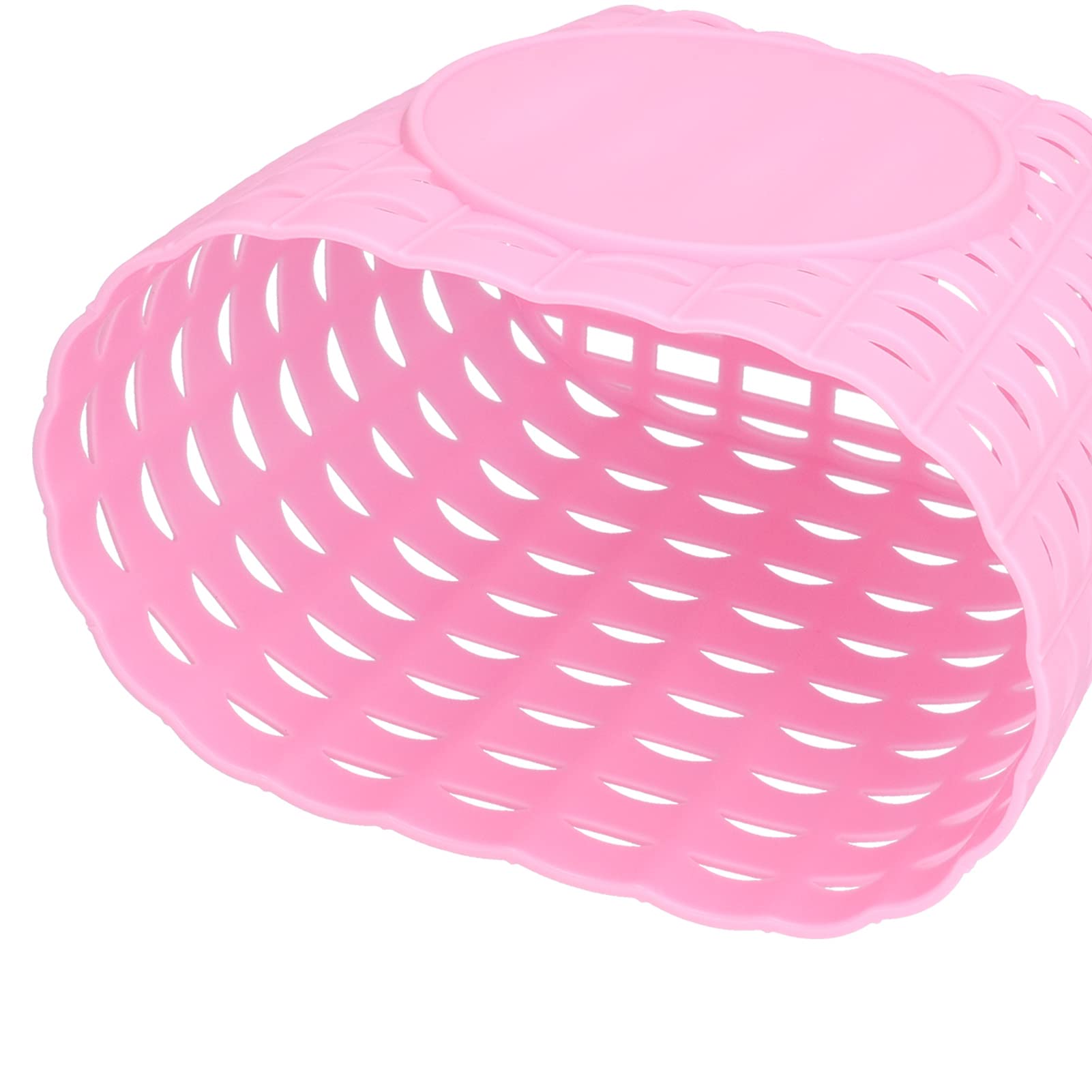 HERCHR Kids Bike Basket Cycle Basket for Kids,Bicycle Basket with Adjustable Straps Bicycle Handlebar Basket 4.7x5.9x7.9inch Cute Bicycle Front Handlebar Basket for Girls Boy Child,Kids Bike, Scooter