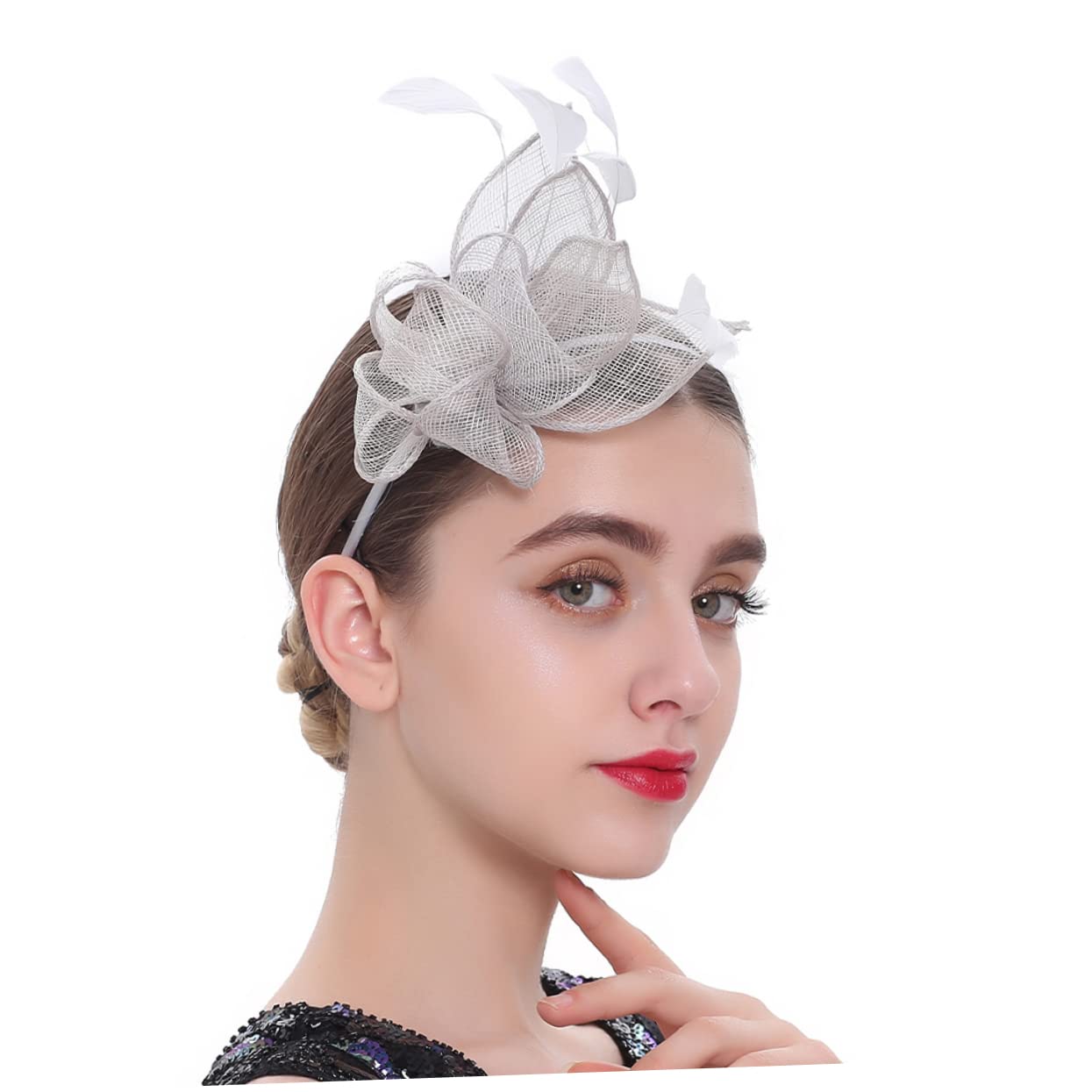 VALICLUD 5stücke Fascinator Haarreif Mit Kleinem Hut Für Tea Party Cocktail Und Besondere Anlässe Eleganter Haarschmuck Für Damen Und Mädchen Vielseitig Kombinierbar Und Bequem Zu