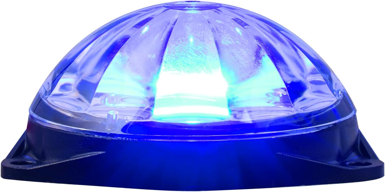 GG Grand General 81626 2-3/4 inches Blue/Clear Mini Super Star 1 LED Watermelon Sealed Light