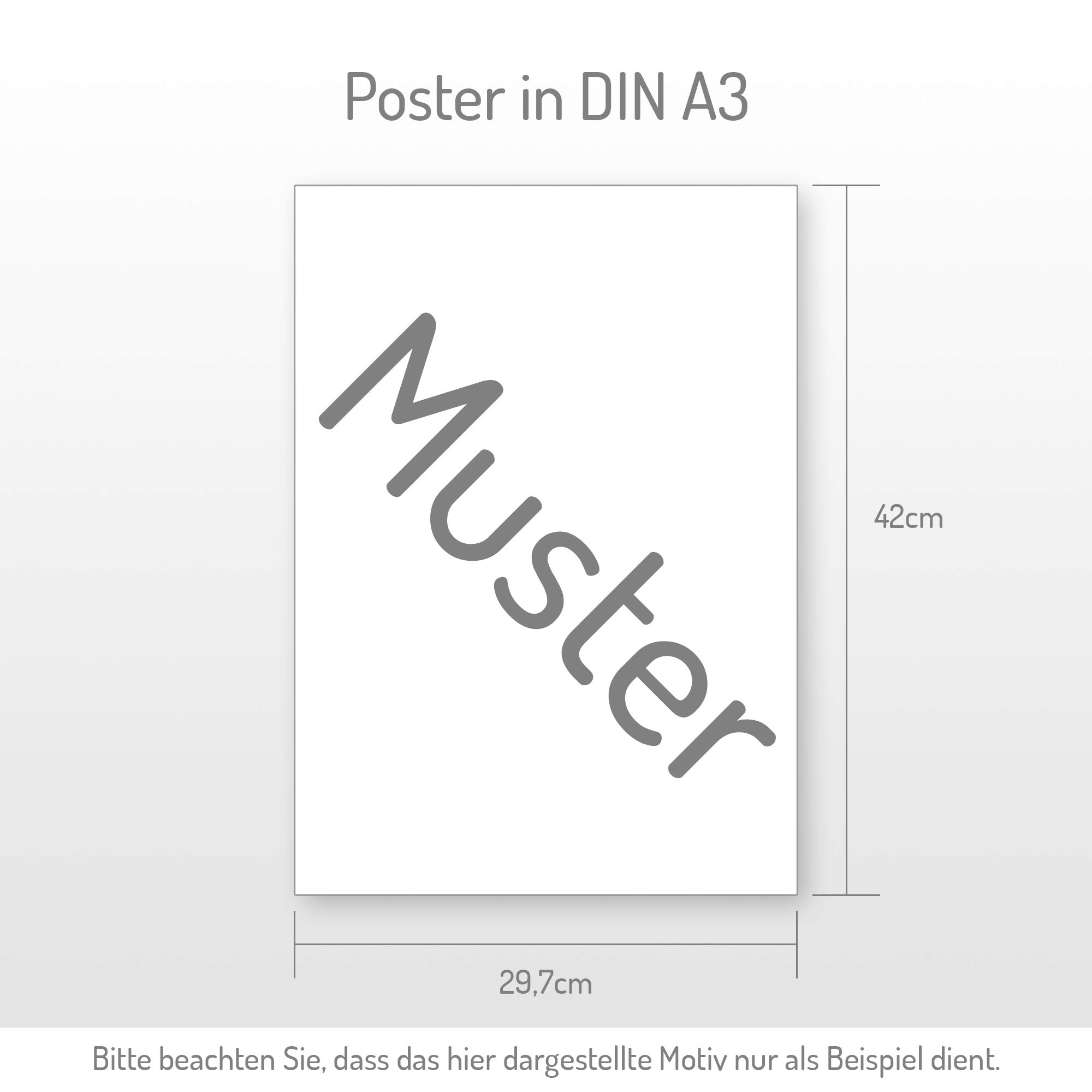3-teiliges Premium Poster-Set | Kunstdruck | Botanik grün | Blätter | Deko Bild für Ihre Wand | optional mit Rahmen | Wohnzimmer Schlafzimmer Modern Fine Art | DIN A4 / A3 (A3, weißer Rahmen)