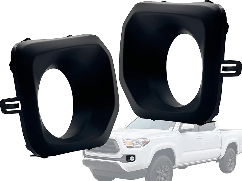 Moldura do farol de neblina dianteiro Auto Parts Avenue para Toyota Tacoma 2016–2023 – Par