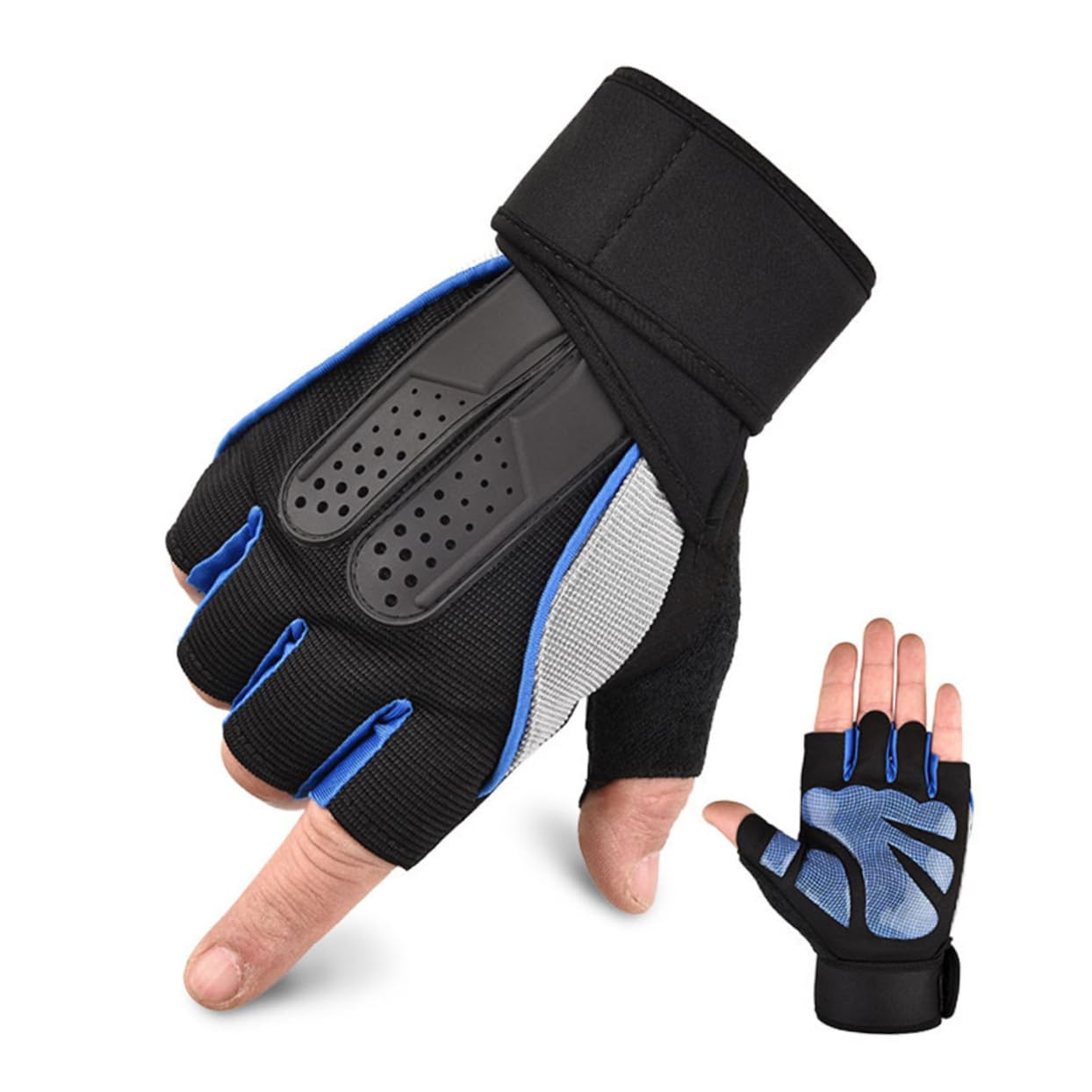 1 paio di guanti da allenamento Guanti antiscivolo Guanti per sollevamento pesi amento Guanti antiscivolo Guanti per sollevamento pesi Guanti corti per manubri sportivi per sollevamento pesi