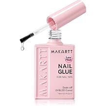 Makartt 10 in 1 UV Glue for Nail Tips & Press-ons, 15ML, Strong & Low Heat
