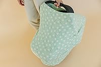 Vista 3 de Copper Pearl Funda multiusos: fundas de asiento de automóvil, funda de lactancia y funda de cochecito para el sol, tela elástica, uso para todas