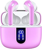 Vista 12 de TAGRY Auriculares Bluetooth Verdaderamente Inalámbricos Auriculares 60H Reproducción Pantalla LED de Energía Audífonos con Estuche de Carga