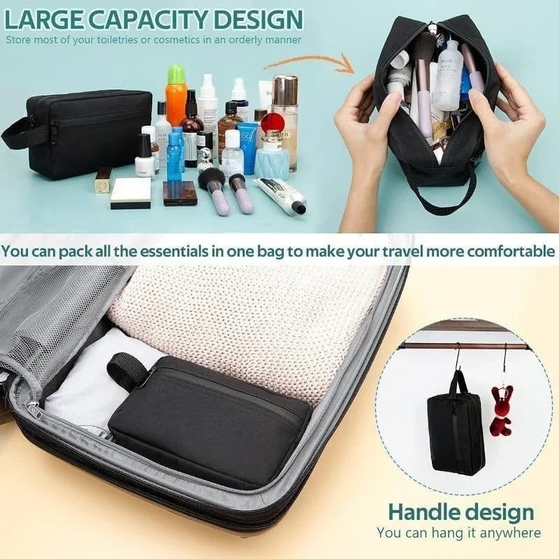 Trousse de toilette de voyage résistante à l'eau à suspendre pour homme et femme, organisateur de cosmétiques pour les vacances et les affaires, sac de rangement pour douche et maquillage