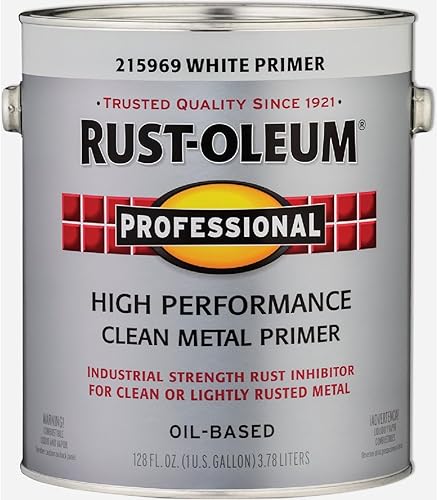 RUST-OLEUM White 215969 - Pintura esmaltada profesional de un galón, 128 onzas líquidas, 11, color blanco (paquete de 1)