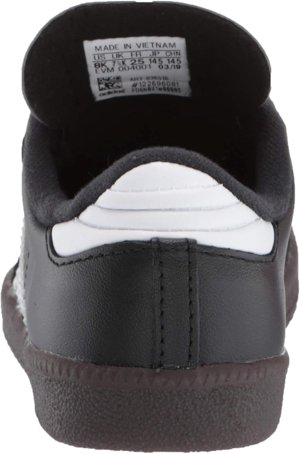 adidas Unisex-Child Samba Classic Soccer Shoe Core Black / Cloud White / Core Black 3.5 Little Kid