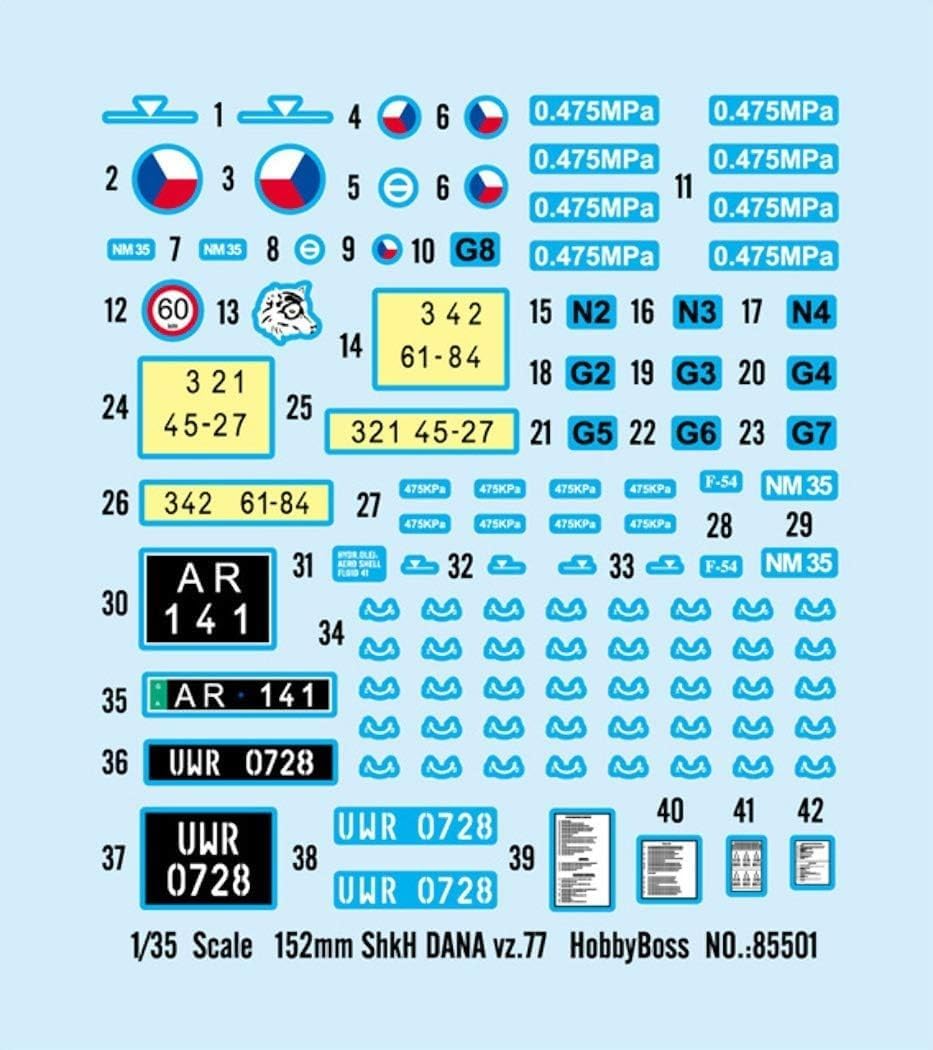 Hobby Boss 152mm ShkH Dana vz.77 Vehicle Model Building Kit