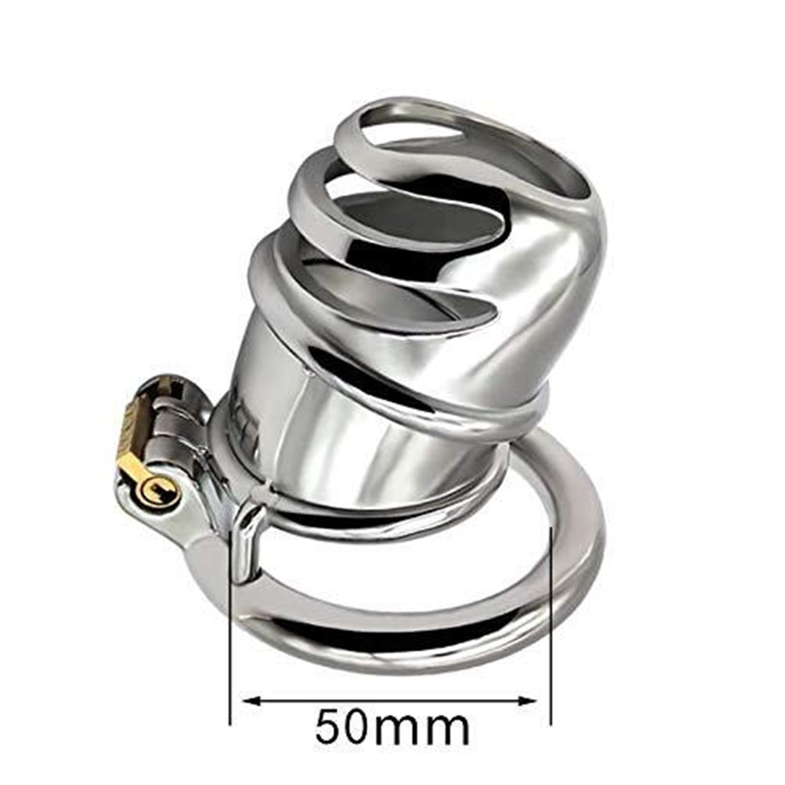 Jaula De Castidad De Metal Con Cerradura De Castidad, Jaula for Pene Con Cerradura Y Llave, Juguete Sexual