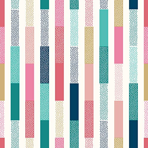 Image of DWELLSINDIA Dot Striped Self Adhesive Wallpaper Waterproof, Scratch Resistant, Laminated 41cm x 244cm