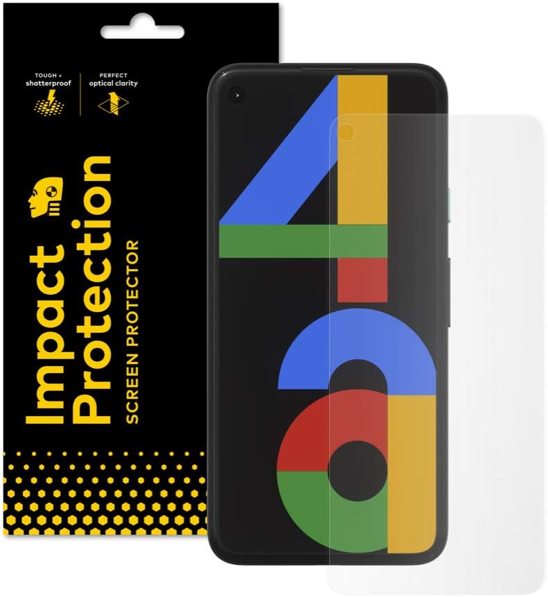 RhinoShield Screen Protector compatible with [Pixel 4a (4G)] | Impact Protection - High Strength Impact Damping/Dispersion Technology - Clear and Scratch Resistant Screen Protection