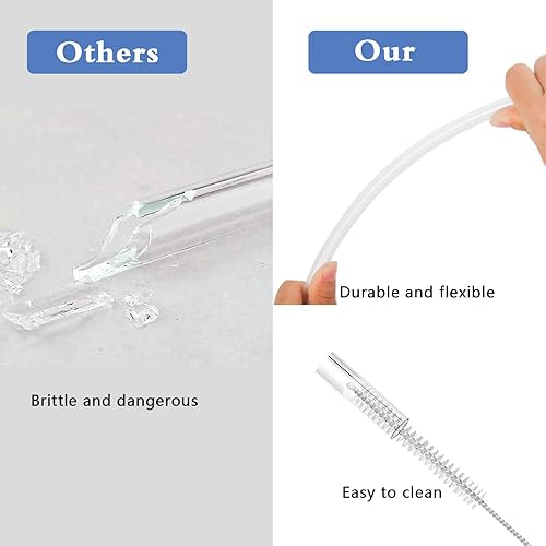 Miniatura 2 de Autonomier Stanley - 6 popotes de silicona con 6 tapas de tapa de Tritan reutilizables para vaso Stanley de 40 onzas y 30 onzas con accesorios de