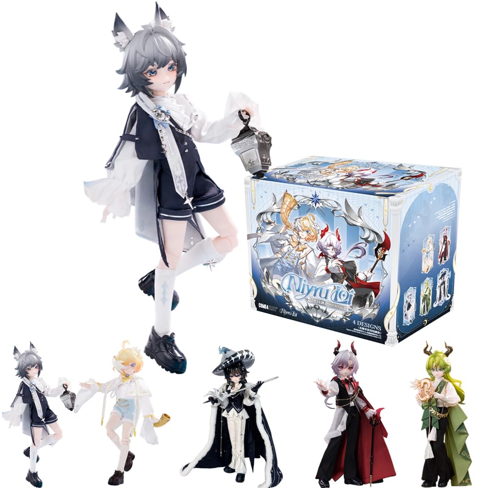 Blind Box 1/8 BJD Doll Action Figures, Surprise Gift Toys (Whole Set)