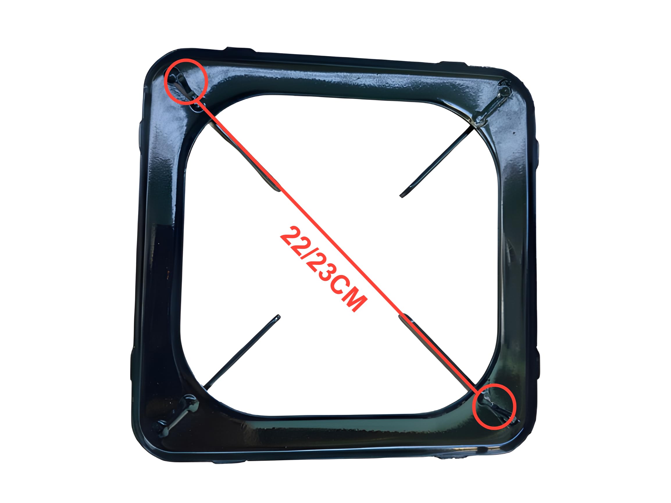 POOJAY - Gas Stove Stand, 2 Pieces, Steel, 22CM 4