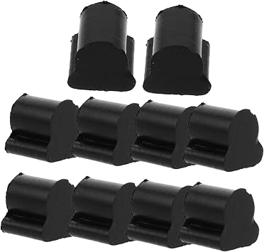 Rubber Valve Stopper Pads Black 10 Pcs Easy Installation Rotary Bumper Stops, 4mm Thick Sturdy Parts Reducing Wear and Tear for French Horn and Tuba for Brass Instruments