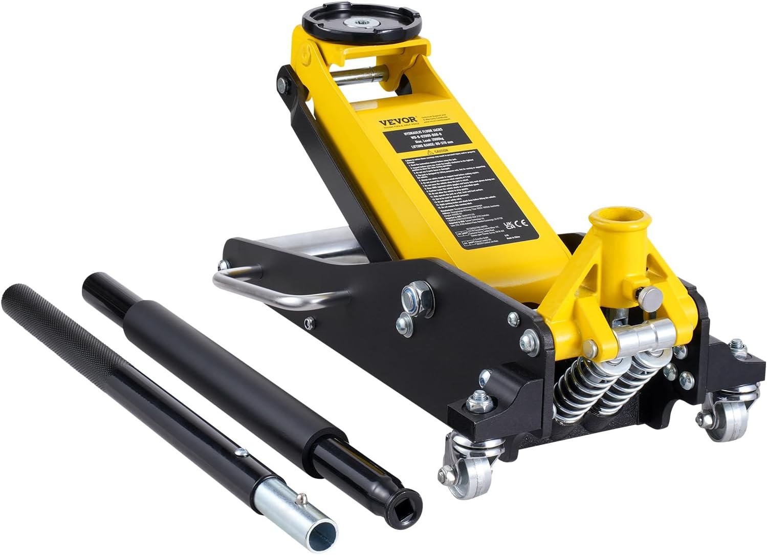 VEVOR Low Profile Floor Jack 2 Ton (4400 lbs), Heavy Duty Aluminum ...