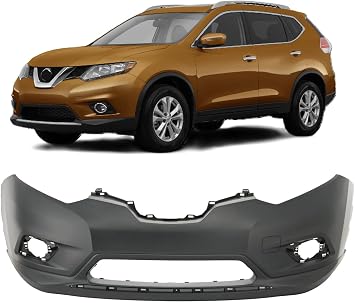 Primered Front Bumper Cover Fascia FOR Nissan Rogue 2014 2015 2016 S SL SV Built Ready for Paint Direct Fit NI100029 620224BA0H 12760561