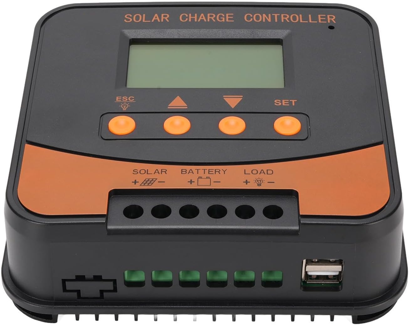 WALFRONT MPPT Solar Charging Controller 20A 12V/24V Automatic, Large LCD Display with Maximum Power Tracking, Efficient Solar Panel Regulator for Gel SLA LFP LI Batteries