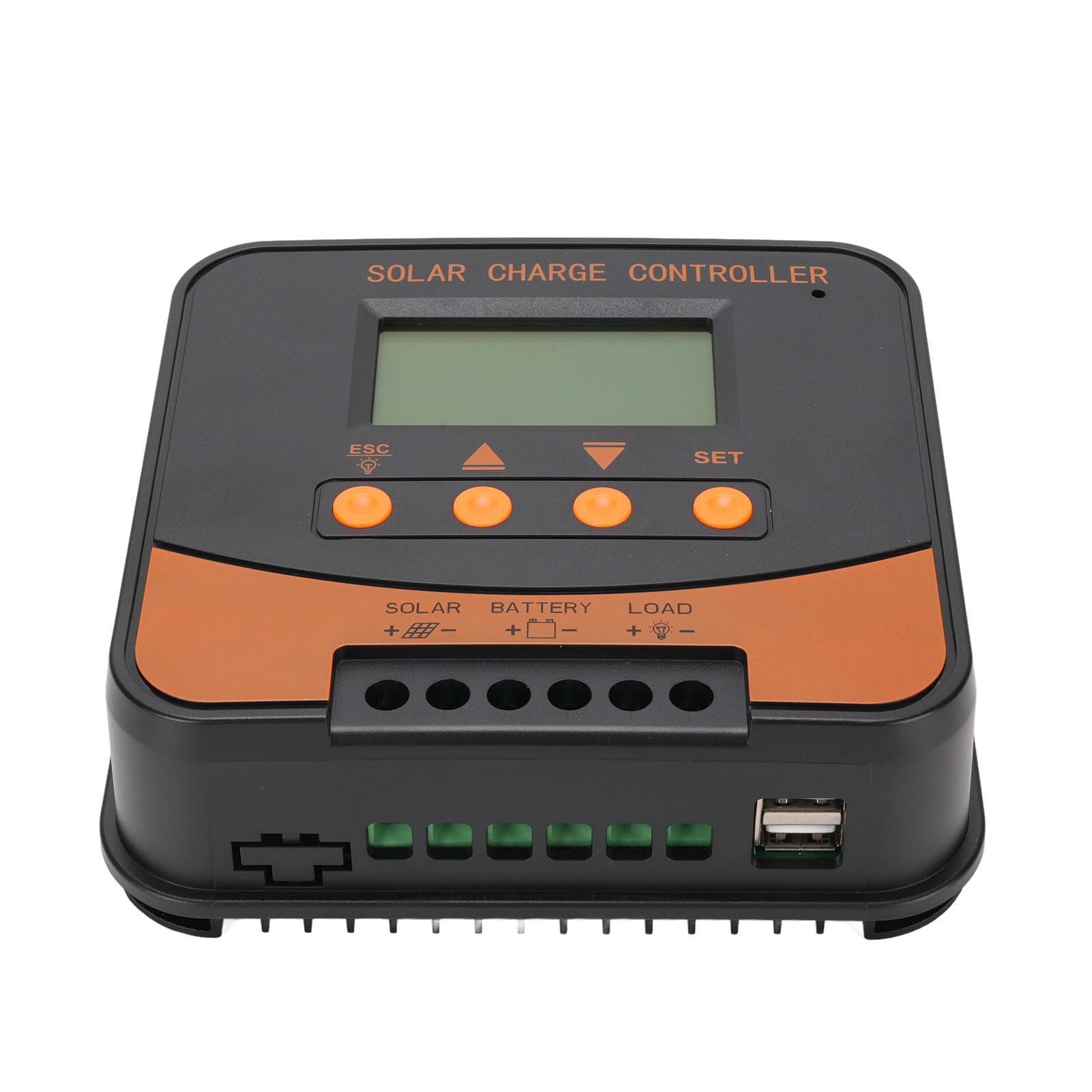 Kontroler ładowania Słonecznego MPPT, Regulator Wyświetlacza LCD 12 V 24 V 20 A z kompleksową ochroną Napięcia, Idealny do Akumulatorów Panelowych, GEL, SLA, LFP i LI USE