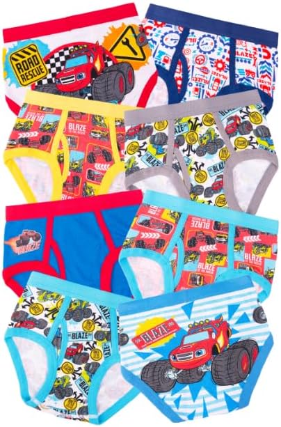 Miniatura 5 de Ropa interior para niños con licencia Mickey Mouse Blaze Cars Paw Patrol Marvel Toy Story paquete de 8 calzoncillos para niños pequeños y grandes