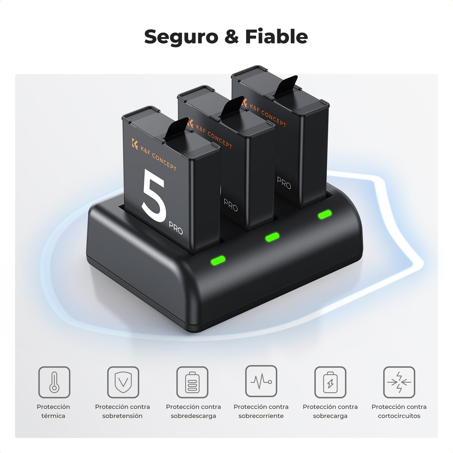 Adicop 7710mAh Power Bank Compatibel Met DJI Action 3/4, 3 Slots Snellader Accessoires Voor Action 3/4 Batterij (Niet Inbegrepen