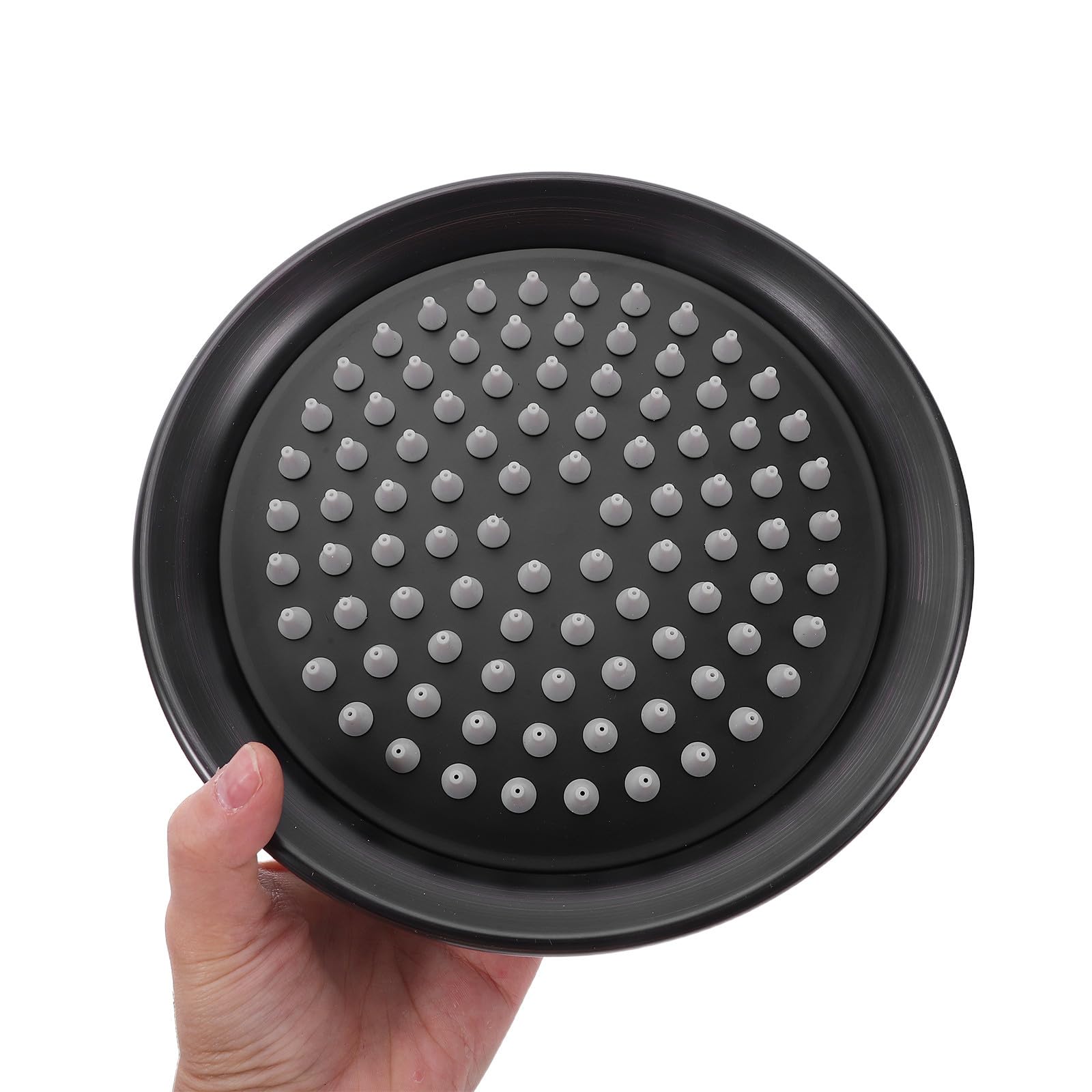 DOITOOL Cabezal de Ducha Vintage de Cobre Diseño Grande en Forma de Campana para Baño, Rociador de Ducha Amplia Cobertura y Estabilidad Estructural, Adecuado para Familias y Uso Matutino